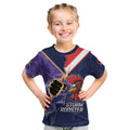 NRL Storm-Rooster Mascot Custom Kid T Shirt Cracked Metal Style