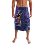 NRL Storm-Rooster Mascot Custom Lavalava Cracked Metal Style