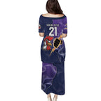 NRL Storm-Rooster Mascot Custom Puletasi Cracked Metal Style