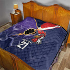 NRL Storm-Rooster Mascot Custom Quilt Cracked Metal Style