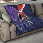 NRL Storm-Rooster Mascot Custom Quilt Cracked Metal Style