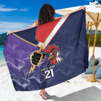 NRL Storm-Rooster Mascot Custom Sarong Cracked Metal Style