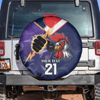 NRL Storm-Rooster Mascot Custom Spare Tire Cover Cracked Metal Style