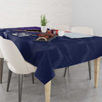 NRL Storm-Rooster Mascot Custom Tablecloth Cracked Metal Style