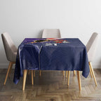 NRL Storm-Rooster Mascot Custom Tablecloth Cracked Metal Style