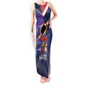 NRL Storm-Rooster Mascot Custom Tank Maxi Dress Cracked Metal Style