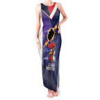 NRL Storm-Rooster Mascot Custom Tank Maxi Dress Cracked Metal Style