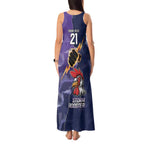 NRL Storm-Rooster Mascot Custom Tank Maxi Dress Cracked Metal Style
