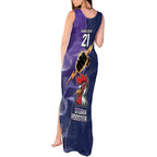 NRL Storm-Rooster Mascot Custom Tank Maxi Dress Cracked Metal Style