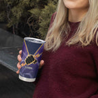 NRL Storm-Rooster Mascot Custom Tumbler Cup Cracked Metal Style