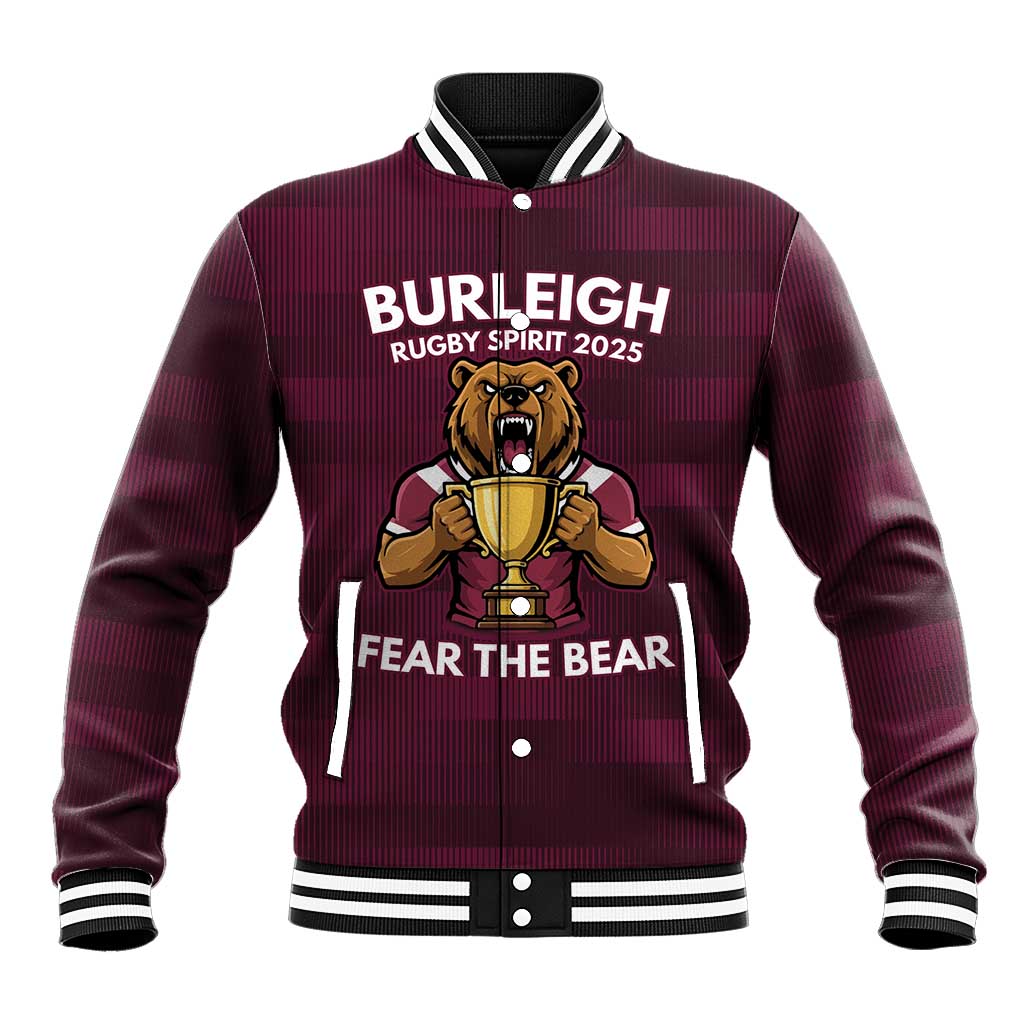 Pride of Burleigh Rugby Spirit Custom Baseball Jacket Queensland Grand Final Edition 2025 - Aussie Hoodie