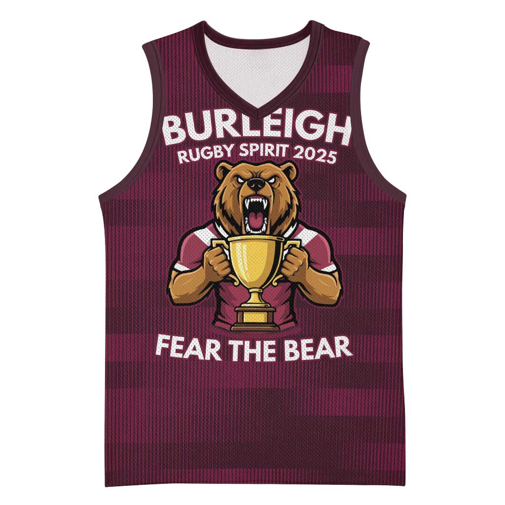 Pride of Burleigh Rugby Spirit Custom Basketball Jersey Queensland Grand Final Edition 2025 - Aussie Hoodie