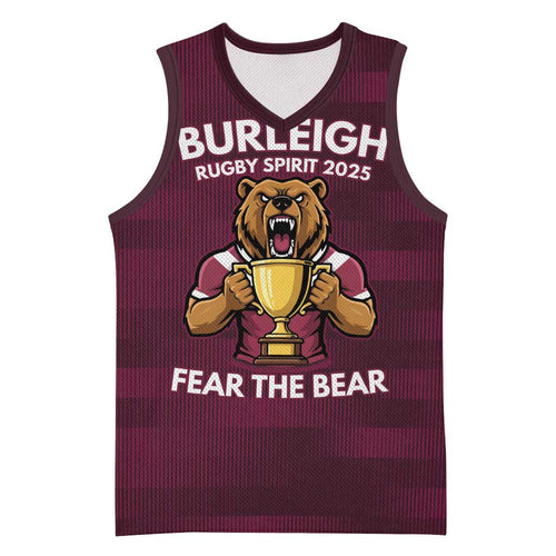 Pride of Burleigh Rugby Spirit Custom Basketball Jersey Queensland Grand Final Edition 2025 - Aussie Hoodie