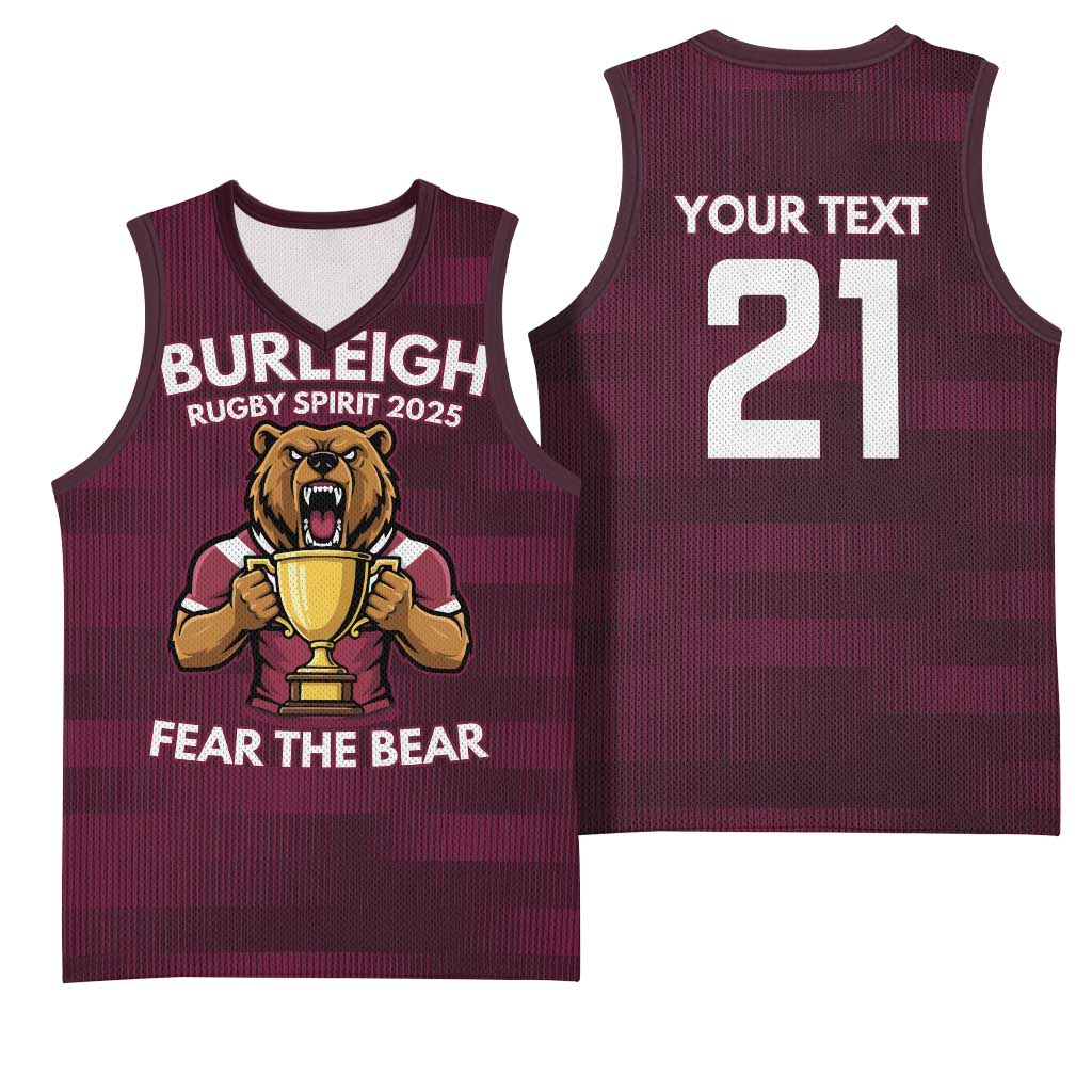 Pride of Burleigh Rugby Spirit Custom Basketball Jersey Queensland Grand Final Edition 2025 - Aussie Hoodie