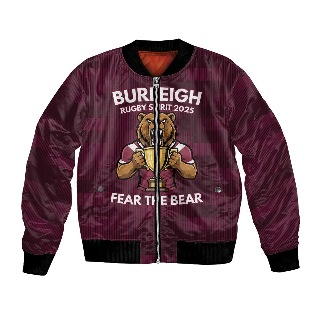 Pride of Burleigh Rugby Spirit Custom Bomber Jacket Queensland Grand Final Edition 2025 - Aussie Hoodie