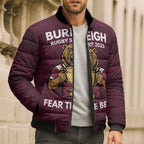 Pride of Burleigh Rugby Spirit Custom Bomber Puffer Jacket Queensland Grand Final Edition 2025 - Aussie Hoodie