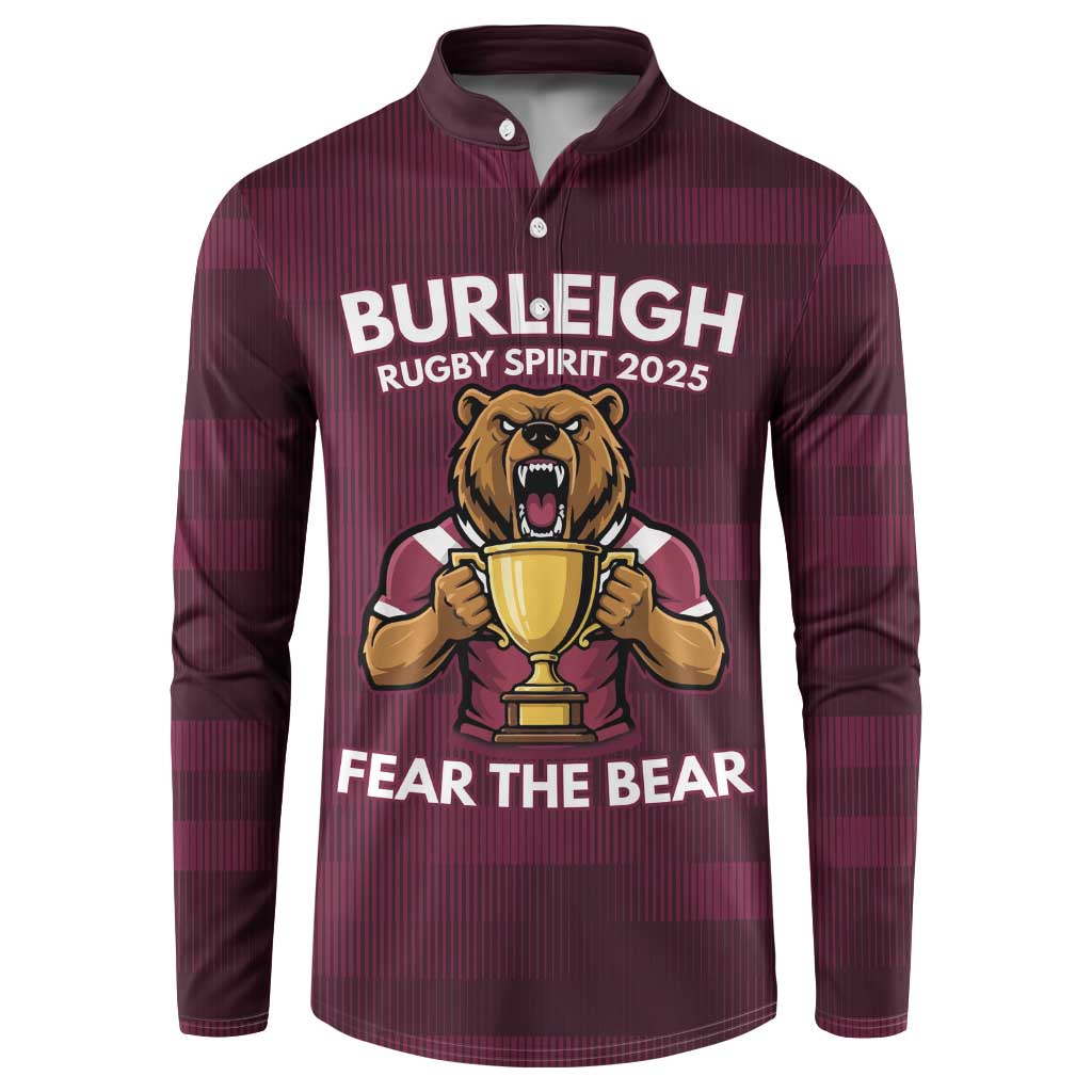 Pride of Burleigh Rugby Spirit Custom Button Sweatshirt Queensland Grand Final Edition 2025 - Aussie Hoodie