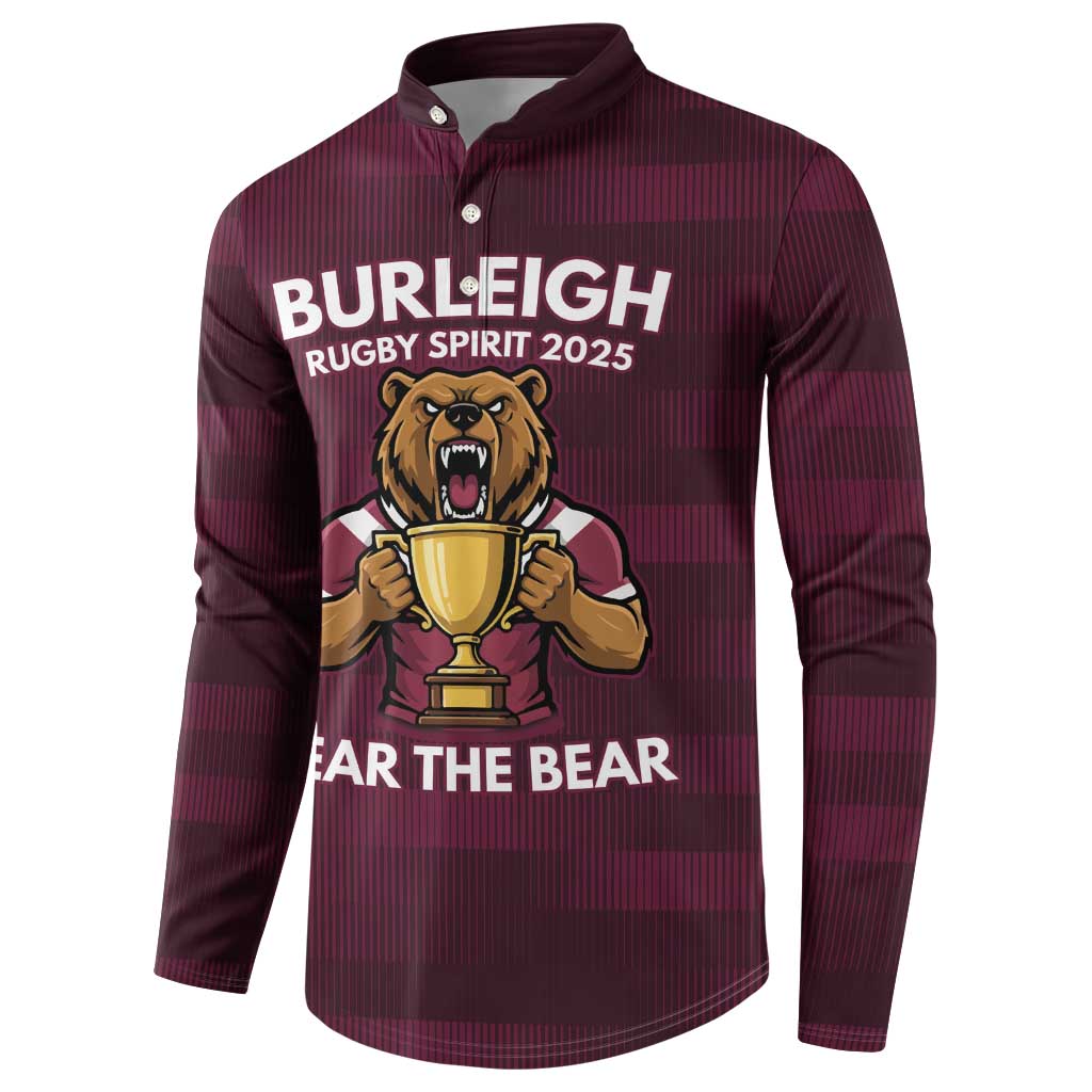 Pride of Burleigh Rugby Spirit Custom Button Sweatshirt Queensland Grand Final Edition 2025 - Aussie Hoodie