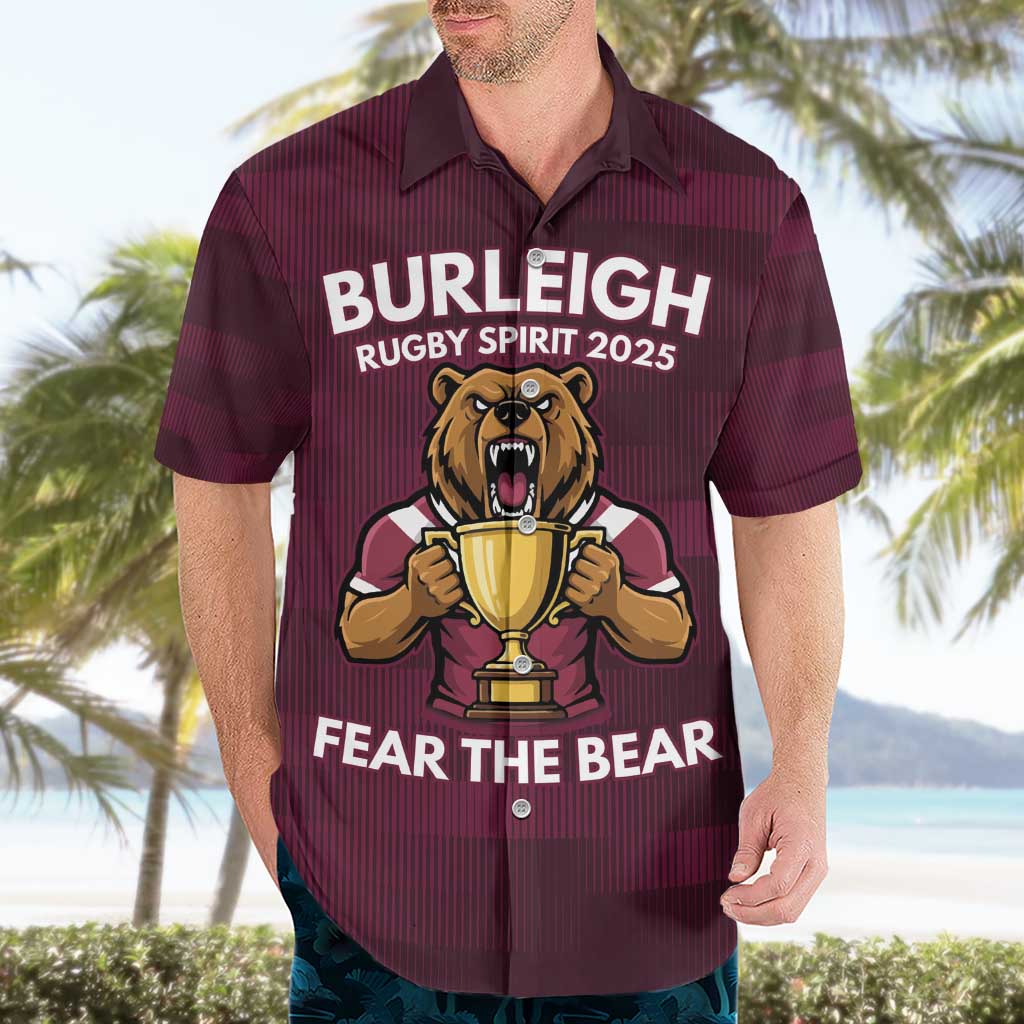 Pride of Burleigh Rugby Spirit Custom Hawaiian Shirt Queensland Grand Final Edition 2025 - Aussie Hoodie