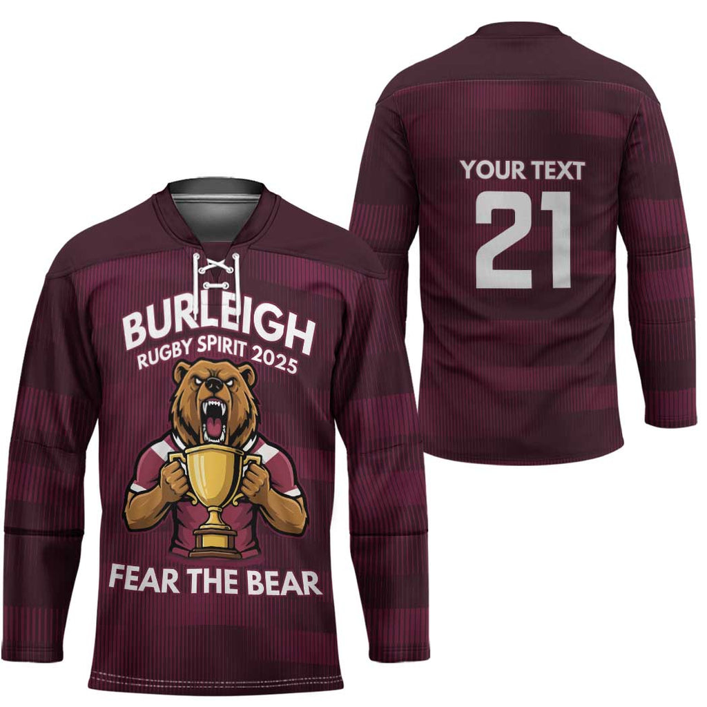 Pride of Burleigh Rugby Spirit Custom Hockey Jersey Queensland Grand Final Edition 2025 - Aussie Hoodie