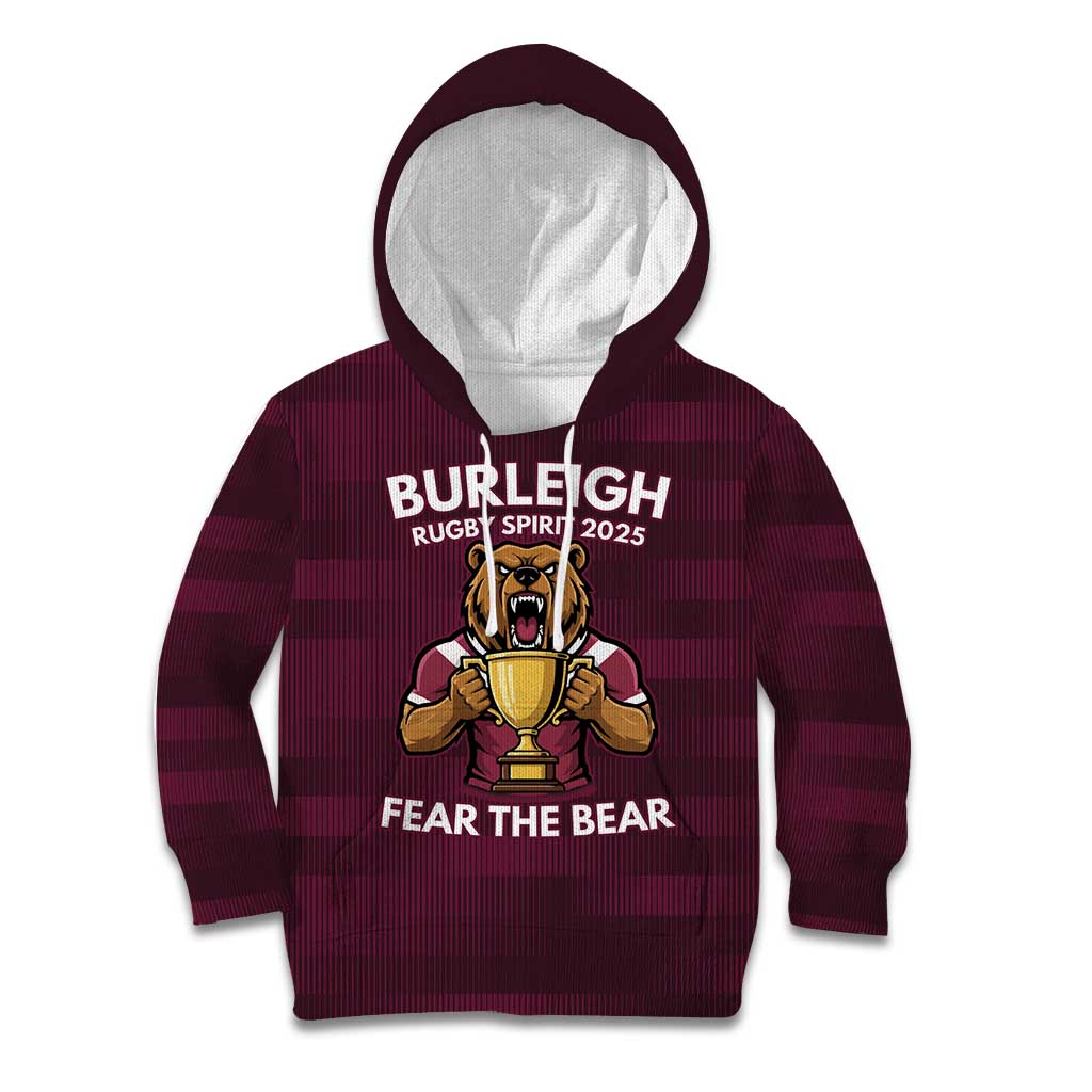 Pride of Burleigh Rugby Spirit Custom Kid Hoodie Queensland Grand Final Edition 2025 - Aussie Hoodie