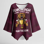 Pride of Burleigh Rugby Spirit Custom Kimono Sleeve Blouse Queensland Grand Final Edition 2025 - Aussie Hoodie