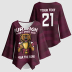 Pride of Burleigh Rugby Spirit Custom Kimono Sleeve Blouse Queensland Grand Final Edition 2025 - Aussie Hoodie