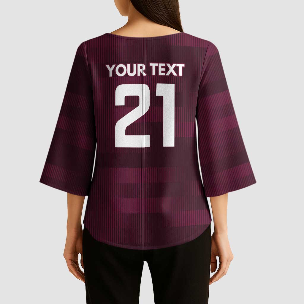 Pride of Burleigh Rugby Spirit Custom Kimono Sleeve Blouse Queensland Grand Final Edition 2025 - Aussie Hoodie