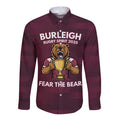 Pride of Burleigh Rugby Spirit Custom Long Sleeve Button Shirt Queensland Grand Final Edition 2025 - Aussie Hoodie