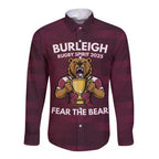 Pride of Burleigh Rugby Spirit Custom Long Sleeve Button Shirt Queensland Grand Final Edition 2025 - Aussie Hoodie