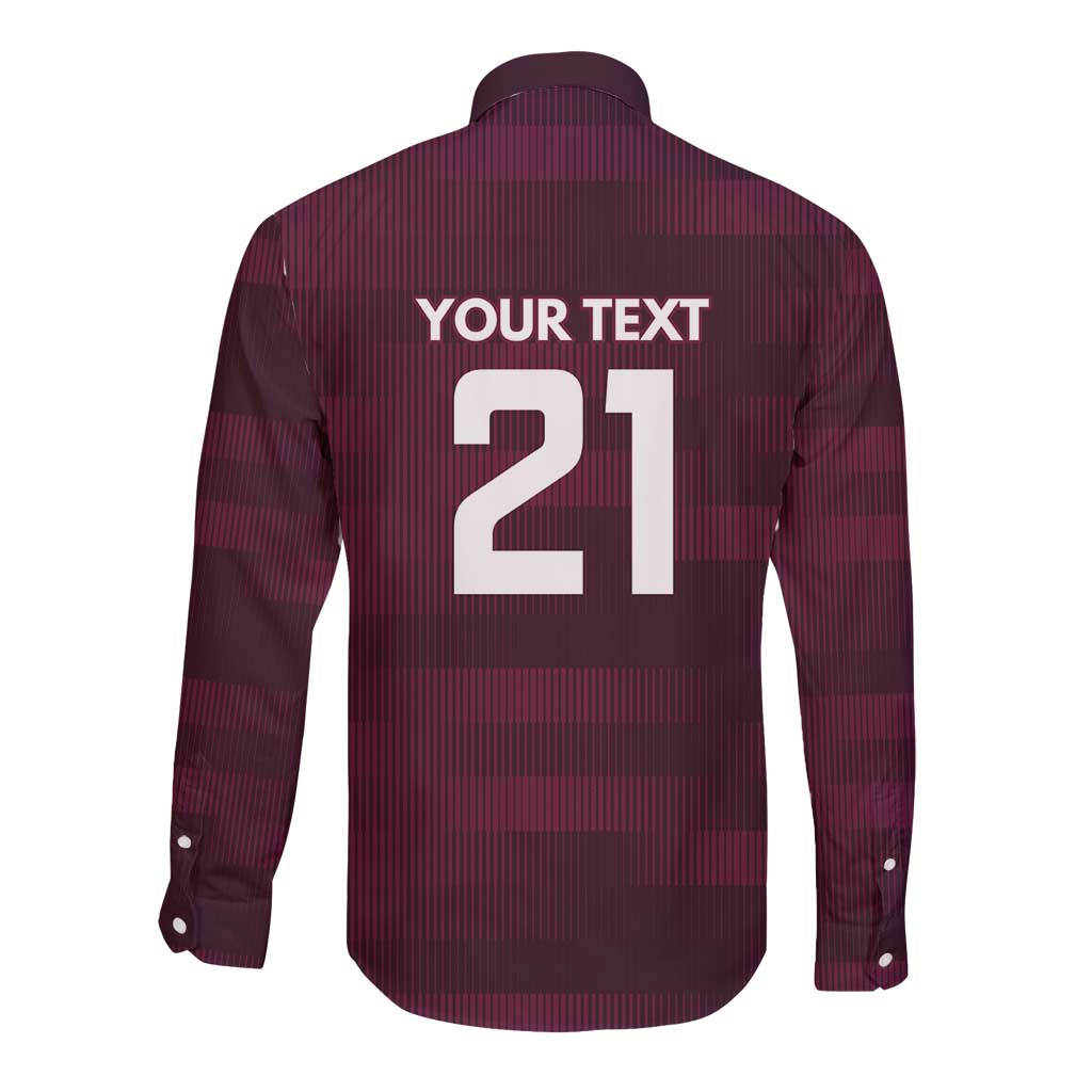 Pride of Burleigh Rugby Spirit Custom Long Sleeve Button Shirt Queensland Grand Final Edition 2025 - Aussie Hoodie