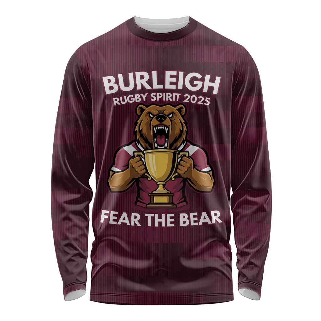 Pride of Burleigh Rugby Spirit Custom Long Sleeve Shirt Queensland Grand Final Edition 2025 - Aussie Hoodie