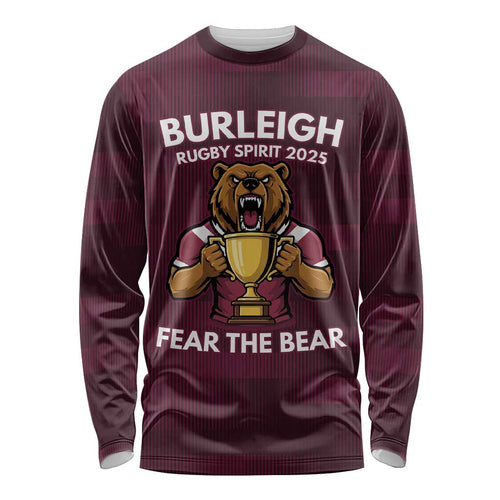 Pride of Burleigh Rugby Spirit Custom Long Sleeve Shirt Queensland Grand Final Edition 2025 - Aussie Hoodie