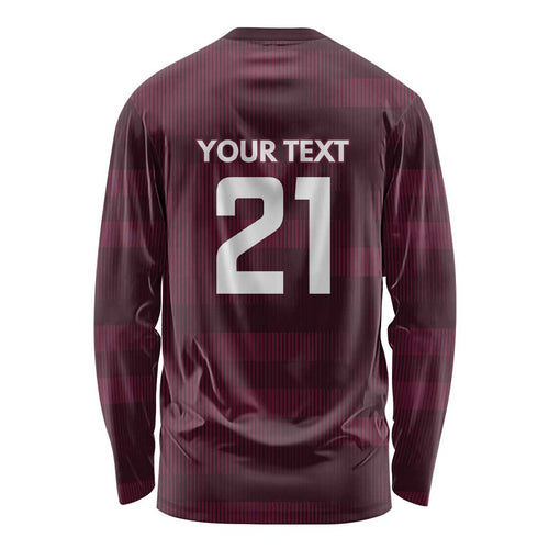 Pride of Burleigh Rugby Spirit Custom Long Sleeve Shirt Queensland Grand Final Edition 2025 - Aussie Hoodie