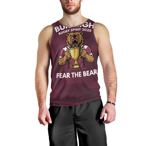 Pride of Burleigh Rugby Spirit Custom Men Tank Top Queensland Grand Final Edition 2025 - Aussie Hoodie