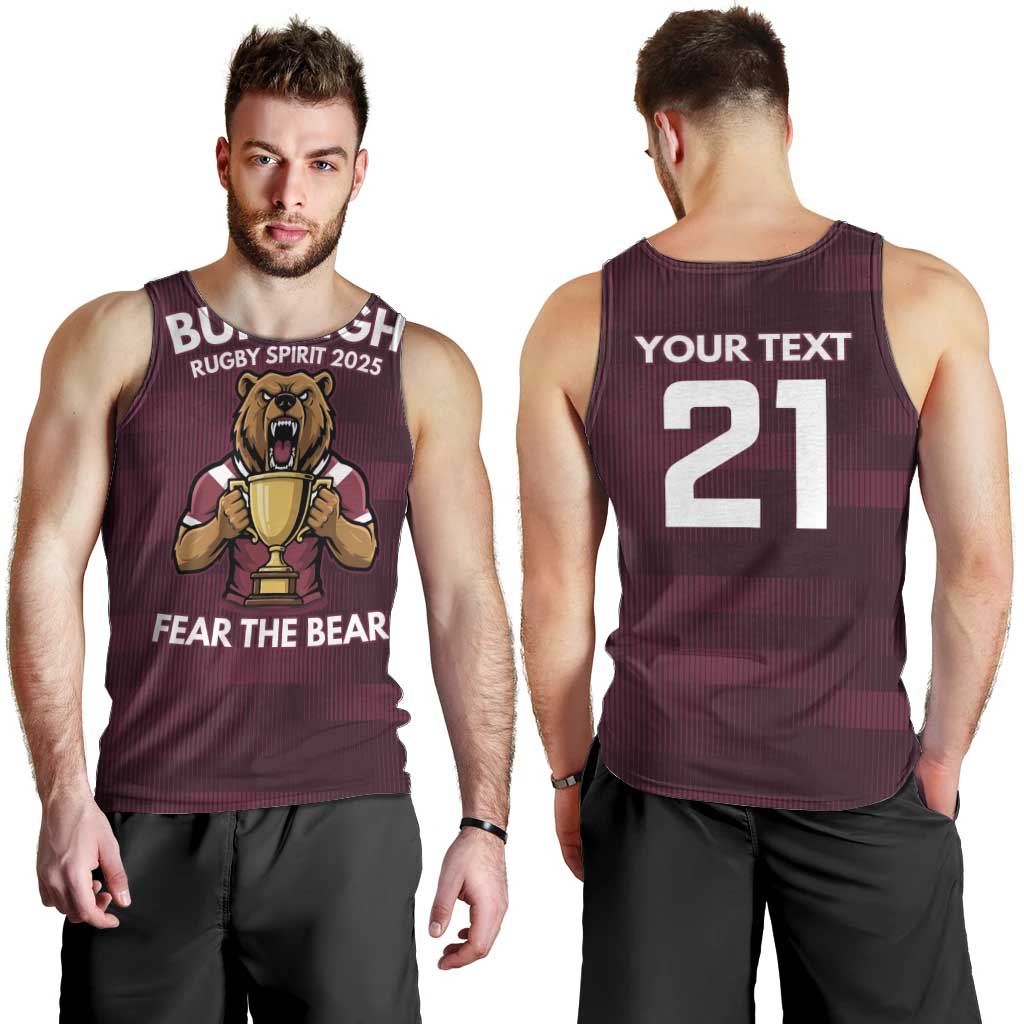 Pride of Burleigh Rugby Spirit Custom Men Tank Top Queensland Grand Final Edition 2025 - Aussie Hoodie