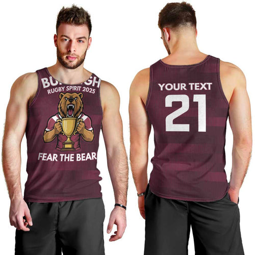 Pride of Burleigh Rugby Spirit Custom Men Tank Top Queensland Grand Final Edition 2025 - Aussie Hoodie