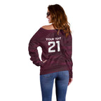 Pride of Burleigh Rugby Spirit Custom Off Shoulder Sweater Queensland Grand Final Edition 2025 - Aussie Hoodie