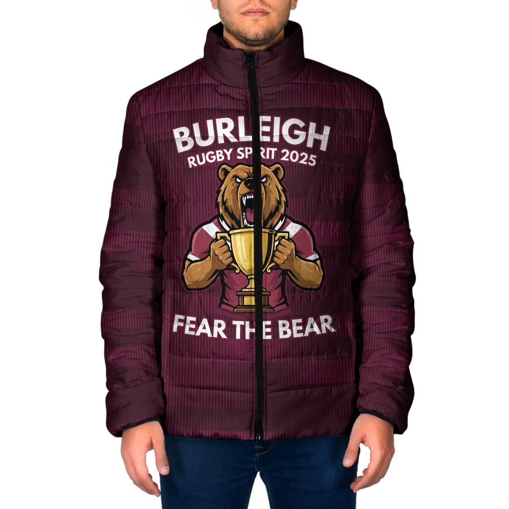 Pride of Burleigh Rugby Spirit Custom Padded Jacket Queensland Grand Final Edition 2025 - Aussie Hoodie