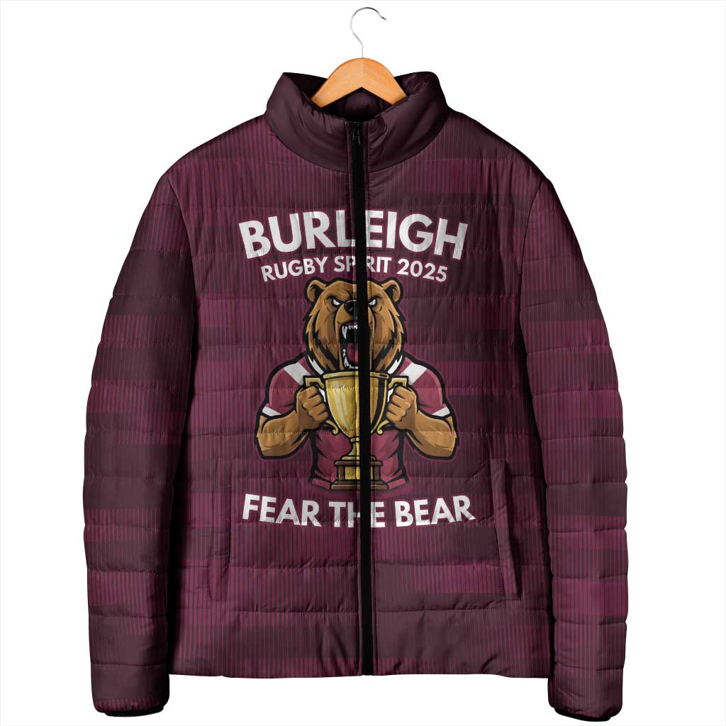 Pride of Burleigh Rugby Spirit Custom Padded Jacket Queensland Grand Final Edition 2025 - Aussie Hoodie