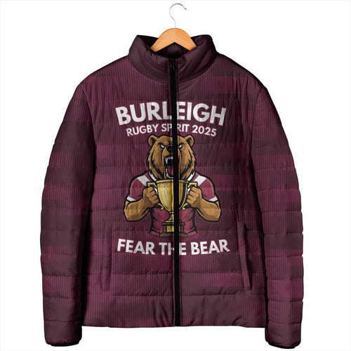 Pride of Burleigh Rugby Spirit Custom Padded Jacket Queensland Grand Final Edition 2025 - Aussie Hoodie