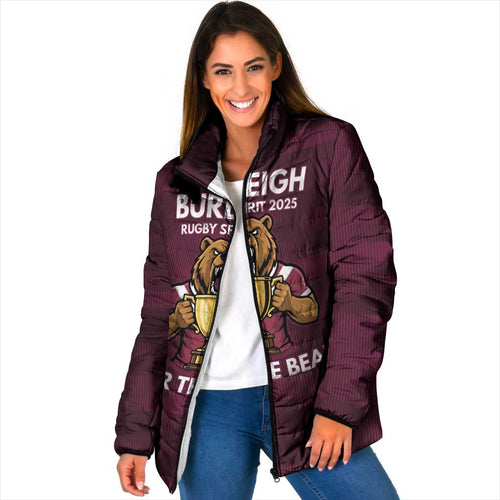 Pride of Burleigh Rugby Spirit Custom Padded Jacket Queensland Grand Final Edition 2025 - Aussie Hoodie