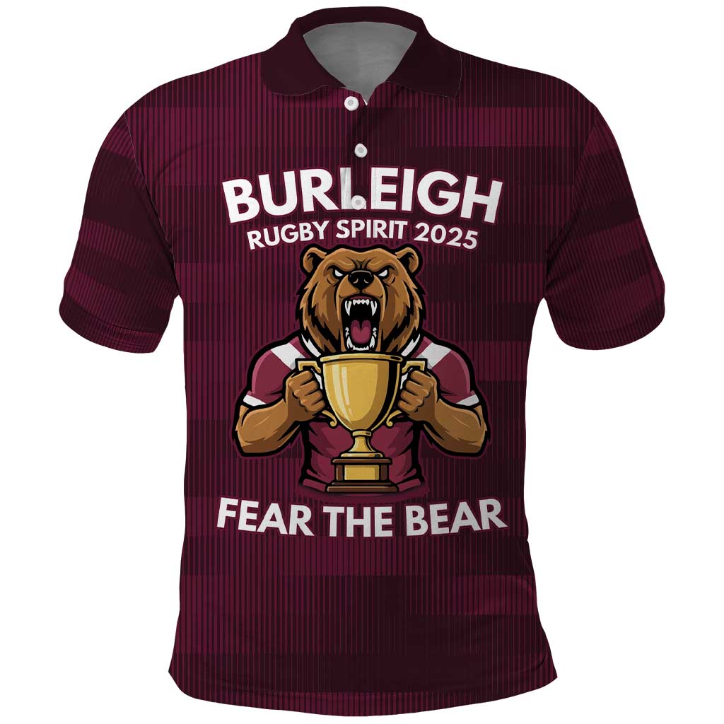 Pride of Burleigh Rugby Spirit Custom Polo Shirt Queensland Grand Final Edition 2025 - Aussie Hoodie