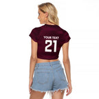 Pride of Burleigh Rugby Spirit Custom Raglan Cropped T Shirt Queensland Grand Final Edition 2025 - Aussie Hoodie