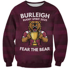 Pride of Burleigh Rugby Spirit Custom Sweatshirt Queensland Grand Final Edition 2025 - Aussie Hoodie