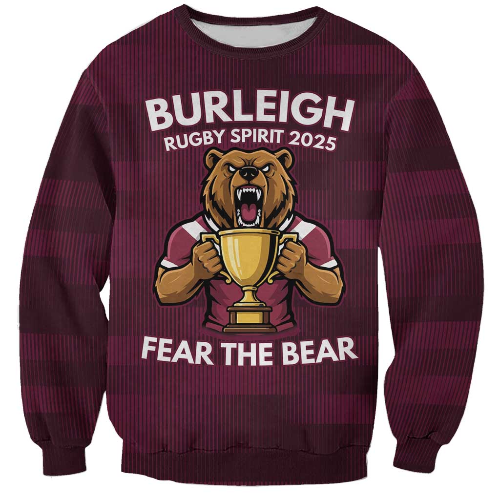 Pride of Burleigh Rugby Spirit Custom Sweatshirt Queensland Grand Final Edition 2025 - Aussie Hoodie