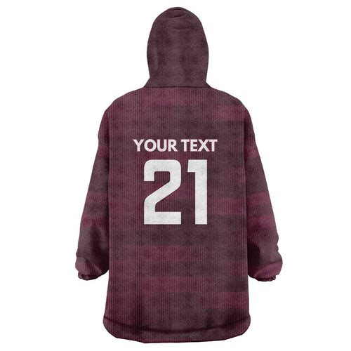 Pride of Burleigh Rugby Spirit Custom Wearable Blanket Hoodie Queensland Grand Final Edition 2025 - Aussie Hoodie