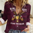 Pride of Burleigh Rugby Spirit Custom Women Casual Shirt Queensland Grand Final Edition 2025 - Aussie Hoodie
