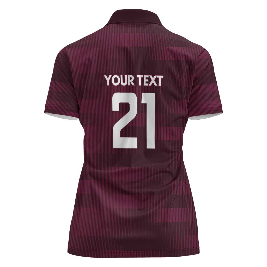 Pride of Burleigh Rugby Spirit Custom Women Polo Shirt Queensland Grand Final Edition 2025 - Aussie Hoodie