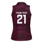 Pride of Burleigh Rugby Spirit Custom Women Sleeveless Polo Shirt Queensland Grand Final Edition 2025 - Aussie Hoodie